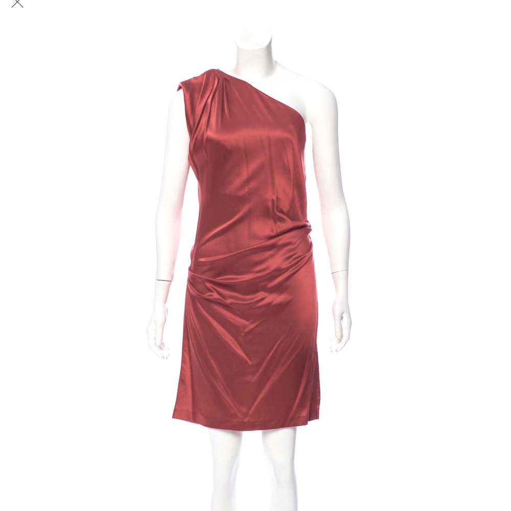 Diane von Furstenberg Hava silk dress. Dark red